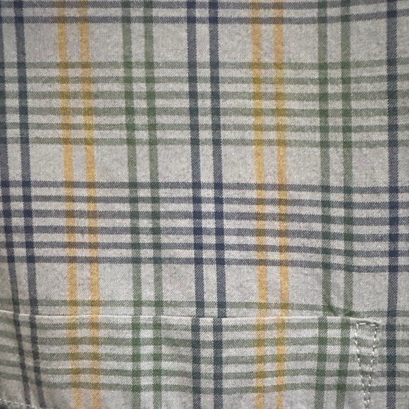 Outerknown Men's Plaid Shirt - Blue and White - Picture 3 of 4